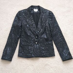 Vintage Alberto Makali Leopard Print Blazer Size 4